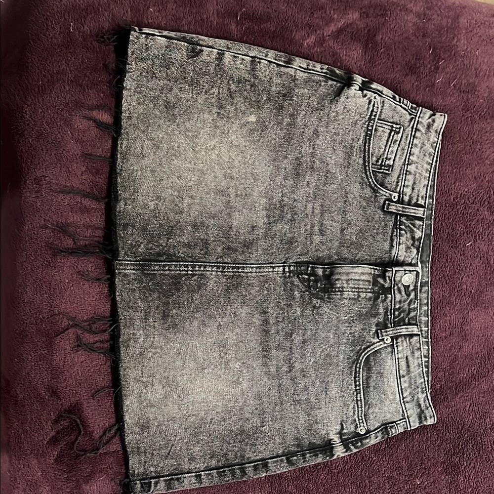 Old Navy Black Denim Skirt